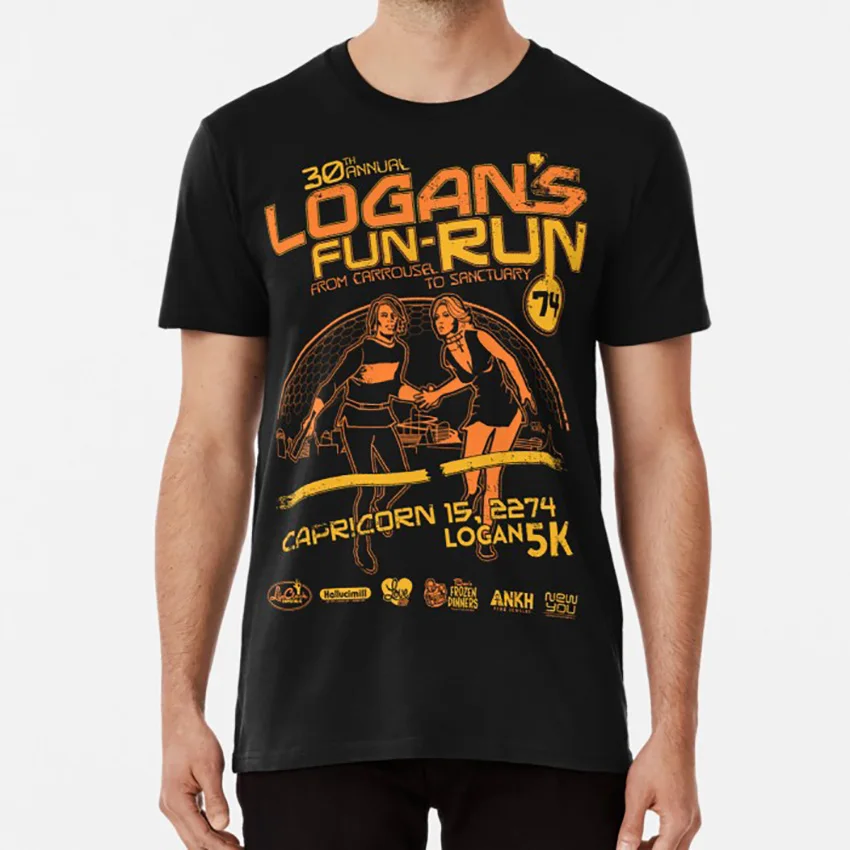 Logan's Fun-Run футболка логанс fun run sci fi Ретро 70s 60s future movie |