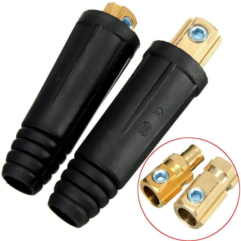 Сварочная машина для европейской электрической розетки 1Pair 10-25мм Rapid 100A-200A Durable DKJ10-25 быстросъемный кабельный разъем.
