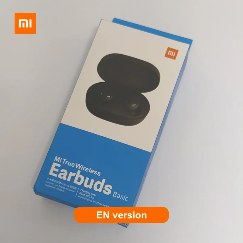 Xiaomi Redmi Airdots Xiaomi беспроводные наушники Голосовое управление Bluetooth 5,0 шумоподавление управление - Цвет: EN verson
