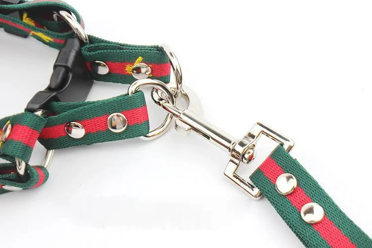 

Fashion Pet Lead Leash Collar For Dog Cat Nylon Walk INS Style Cool Outdoor Security Bulldog Training Small Medium