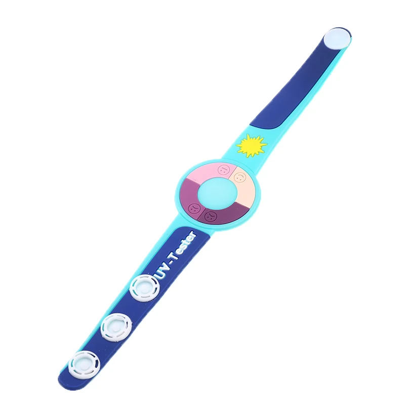 3 шт./лот браслет из ПВХ тест на ультрафиолетовую интенсивность часы тестер