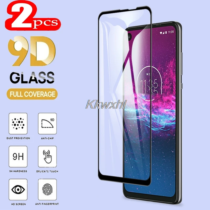 

2 шт. для Motorola One Action Vision Защитная пленка для экрана, полностью клеящееся закаленное стекло, Защитная пленка для смартфона