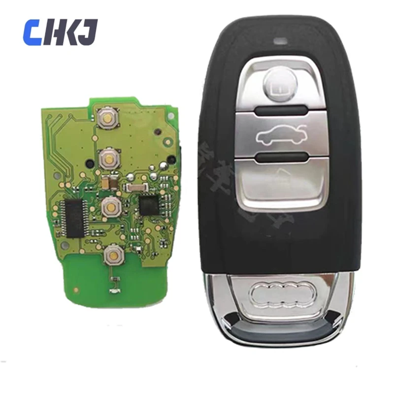 

CHKJ For Xhorse XSADJ1GL 754J Smart Key PCB for Audi with Key Shell Complete Key