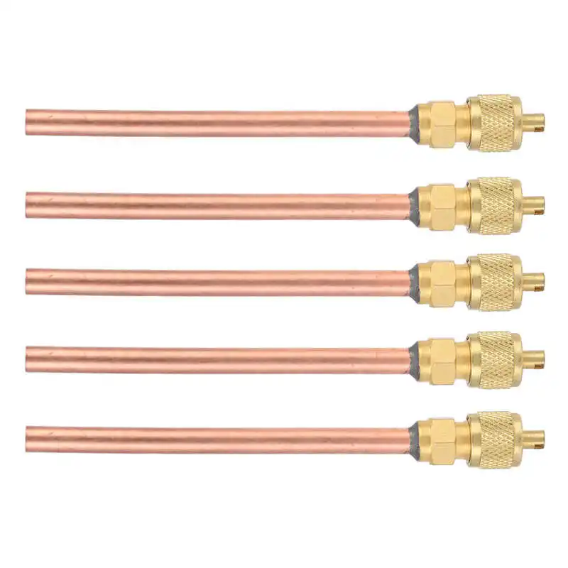 

5Pcs Refrigerator Check Valve Air Conditioner Conditioning Filling Valves One Way HS-110 Filling Valve