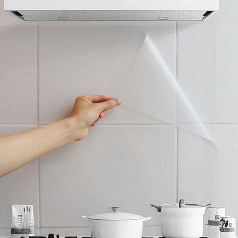 Прозрачная наклейка на стену для кухонной мебели художественная настенная