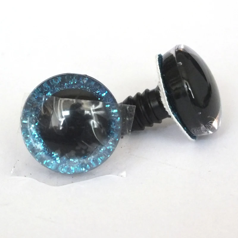 50 unids/lote de art&iacute;culos nuevos de 16mm/20mm/25mm, Ojos de juguete de seguridad con purpurina de pl&aacute;stico trapezoidal + arandela blanca para mu&ntilde;eca diy-5