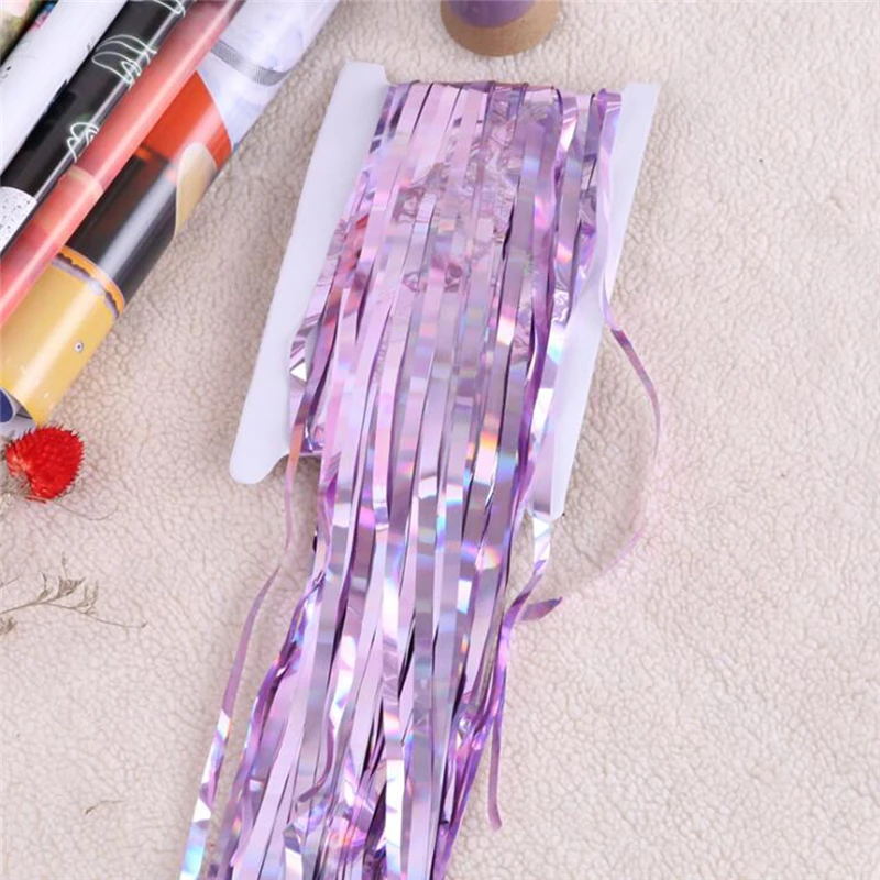 2 M Foil Fringe Shimmer Backdrop Wedding Party Wall Decoration Photo Booth Tinsel Glitter Curtain Gold | Дом и сад