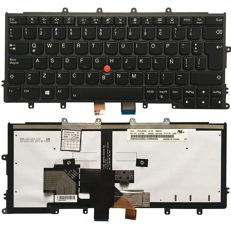 Новая латинская клавиатура для Lenovo Thinkpad X230S X240S X240 x240i X250 X260S X270 LA Клавиатура