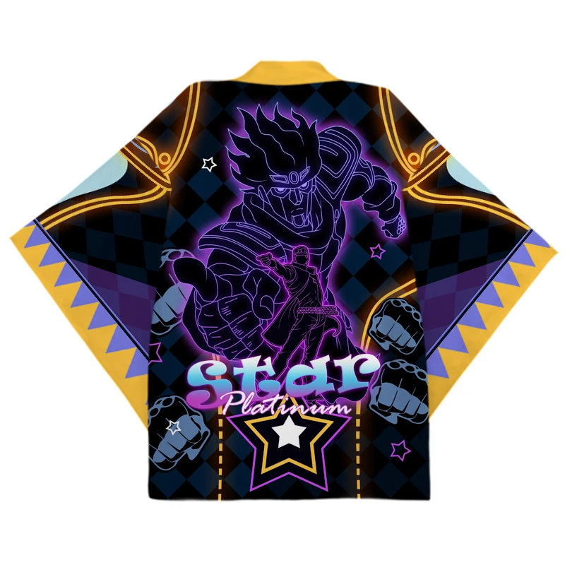 Пижама Невероятные приключения Джоджо свободная ночная рубашка Kujo Jotaro Kira Yoshikage