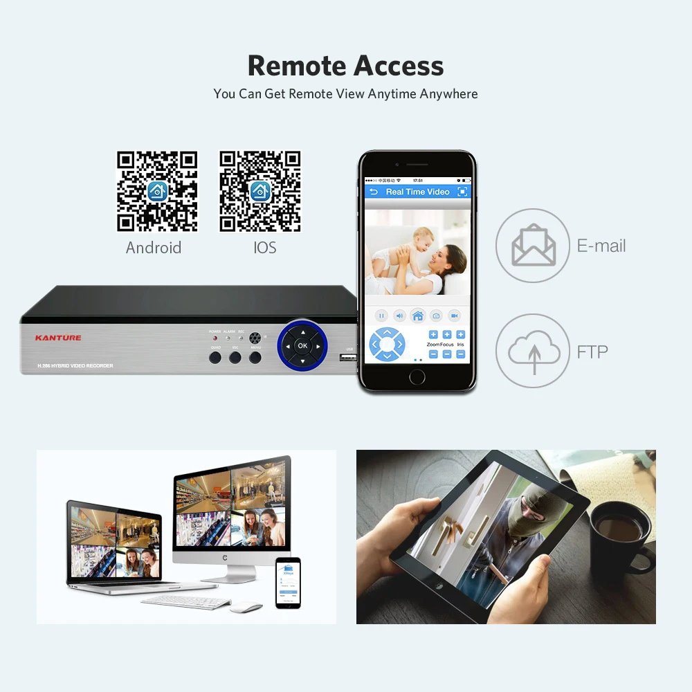 KANTURE h.265+ 16CH 4MP системы видеонаблюдения DVR 4MP супер IP66 камера безопасности для дома и улицы AHD камера видеонаблюдения набор 4 ТБ