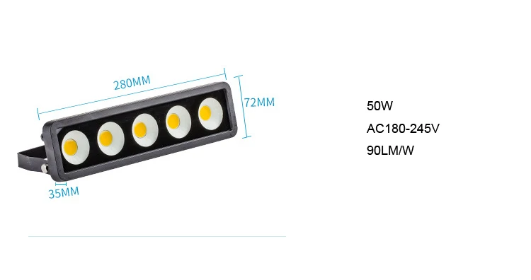 Foco led 100 Вт 50 Вт 150 Вт 200 Вт уличный светодиодный светильник