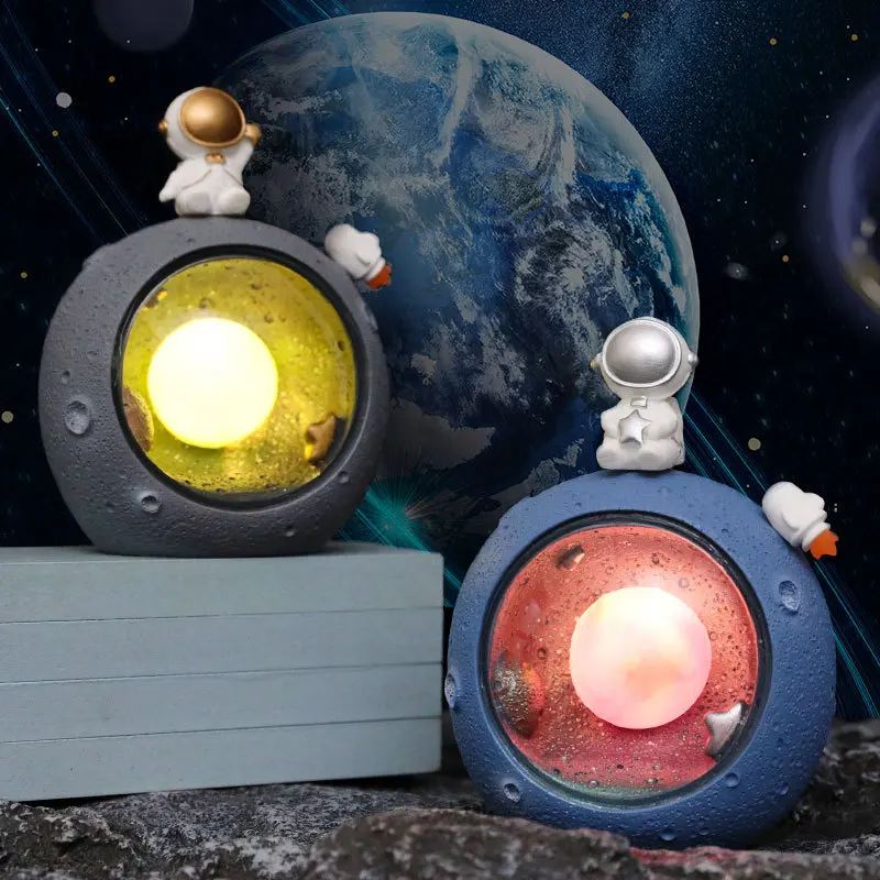 

Astronaut Star Light Desktop Decoration Atmosphere Light Boy Creative Gift Planet Space Night Light Bedroom Small Ornaments