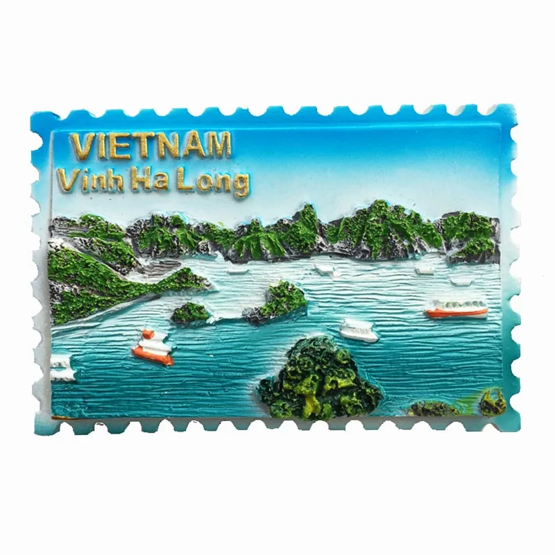 QIQIPP вьетнамский морской гилинь Xialong Bay Туристический Сувенирный пейзаж магнитная