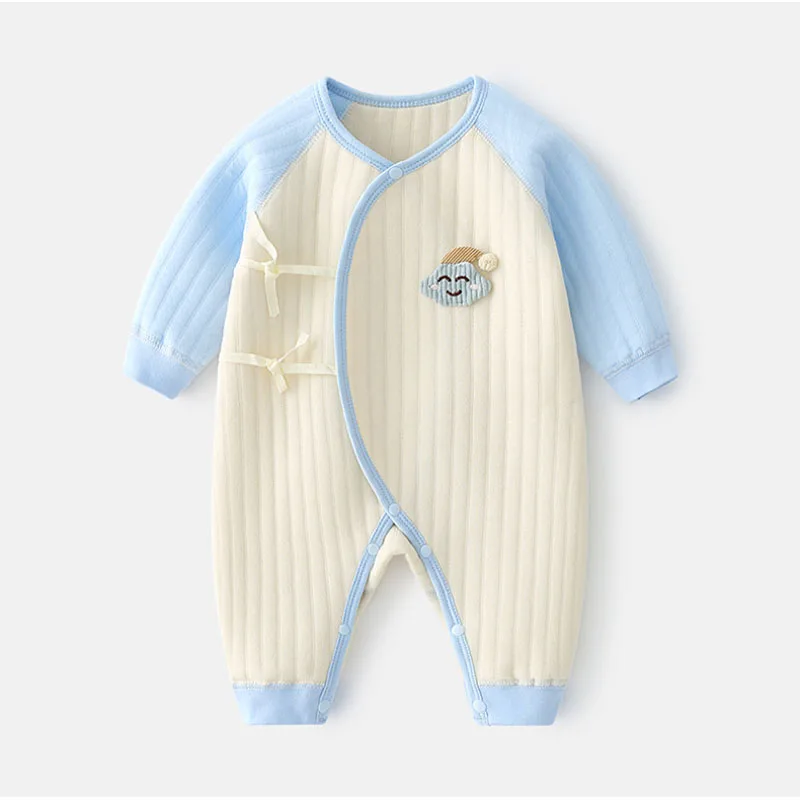 

Newborn Baby Clothes Fall And Winter Warm Baby Cotton Pajamas Born More Jumpsuits Outfit Baby Clothes Newborn Girl Rompers 0-6M
