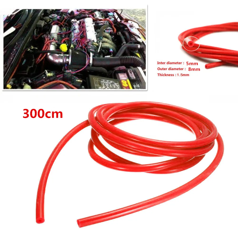 

Anti-aging Vacuum Hose Accessories Car Red Silicone Corrosion resistance