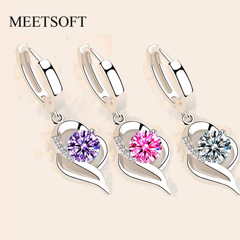 

MEETSOFT, модное женское Ювелирное Украшение из стерлингового серебра 925 пробы