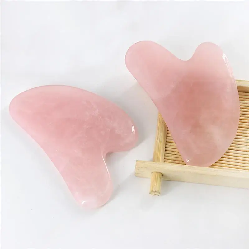 2шт Gua Sha доска натуральный уход за здоровьем лица инструмент для массажа