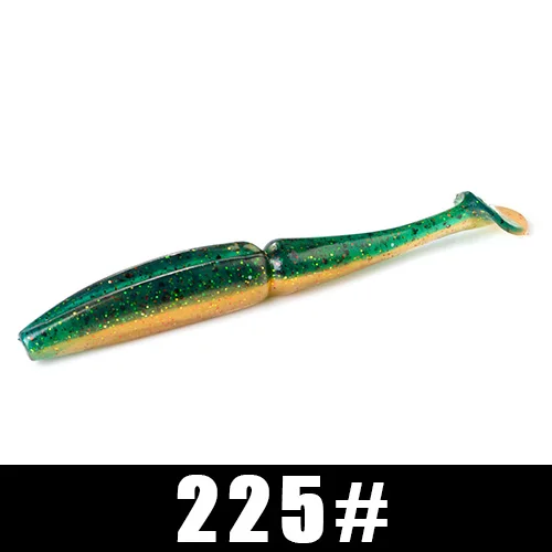 225 FISH KING 6 шт./упак., мягкие приманки, приманка для рыбалки 105 мм, 11 г, приманка для плавания, форель, Мягкая наживка для рыбалки воблер, искусственная приманка для щуки - Цвет: 225