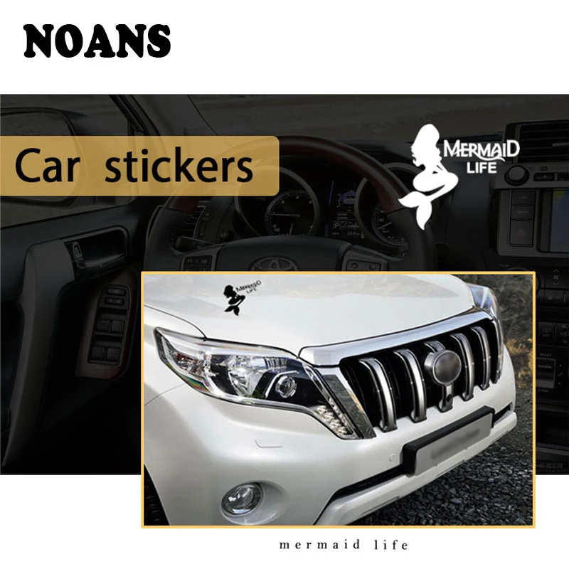 Автомобильные наклейки NOANS русалка на окна и двери для Volkswagen VW Polo Golf 4 5 7 6 Opel Astra h g j