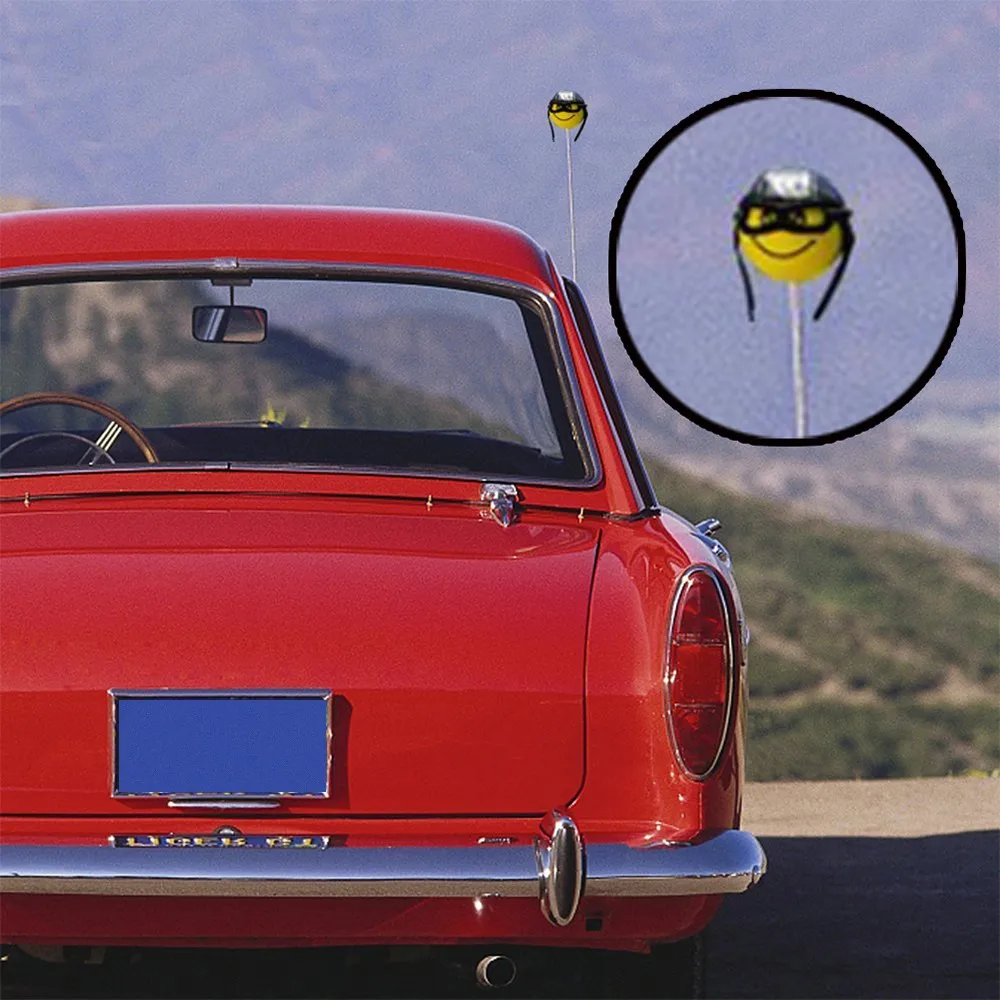 Автомобильная антенна шляпа шар Стайлинг украшение крыши желтый маленький милый