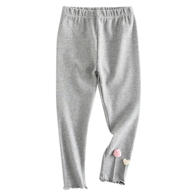 Леггинсы для девочек хлопковые штаны с мультяшным рисунком лица детская одежда