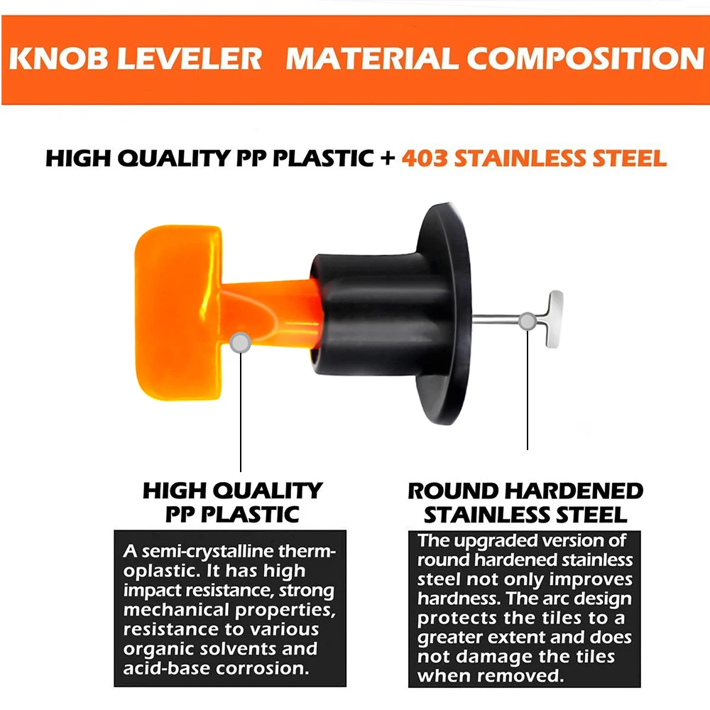 : Vastar 50 шт. уровня танкетке расшивки для напольных покрытий стены растворимых