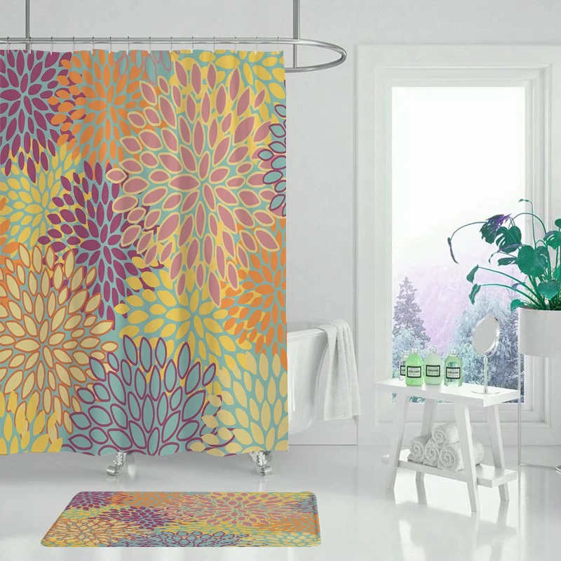 Занавеска для душа ванная комната водонепроницаемая занавеска современное