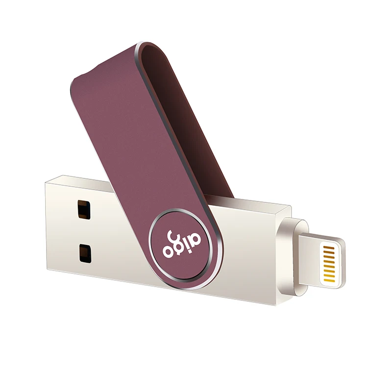 Aigo 128G 360 ° поворотный застревающий точечный дизайн pendrive для iphone ipad usb 3 1