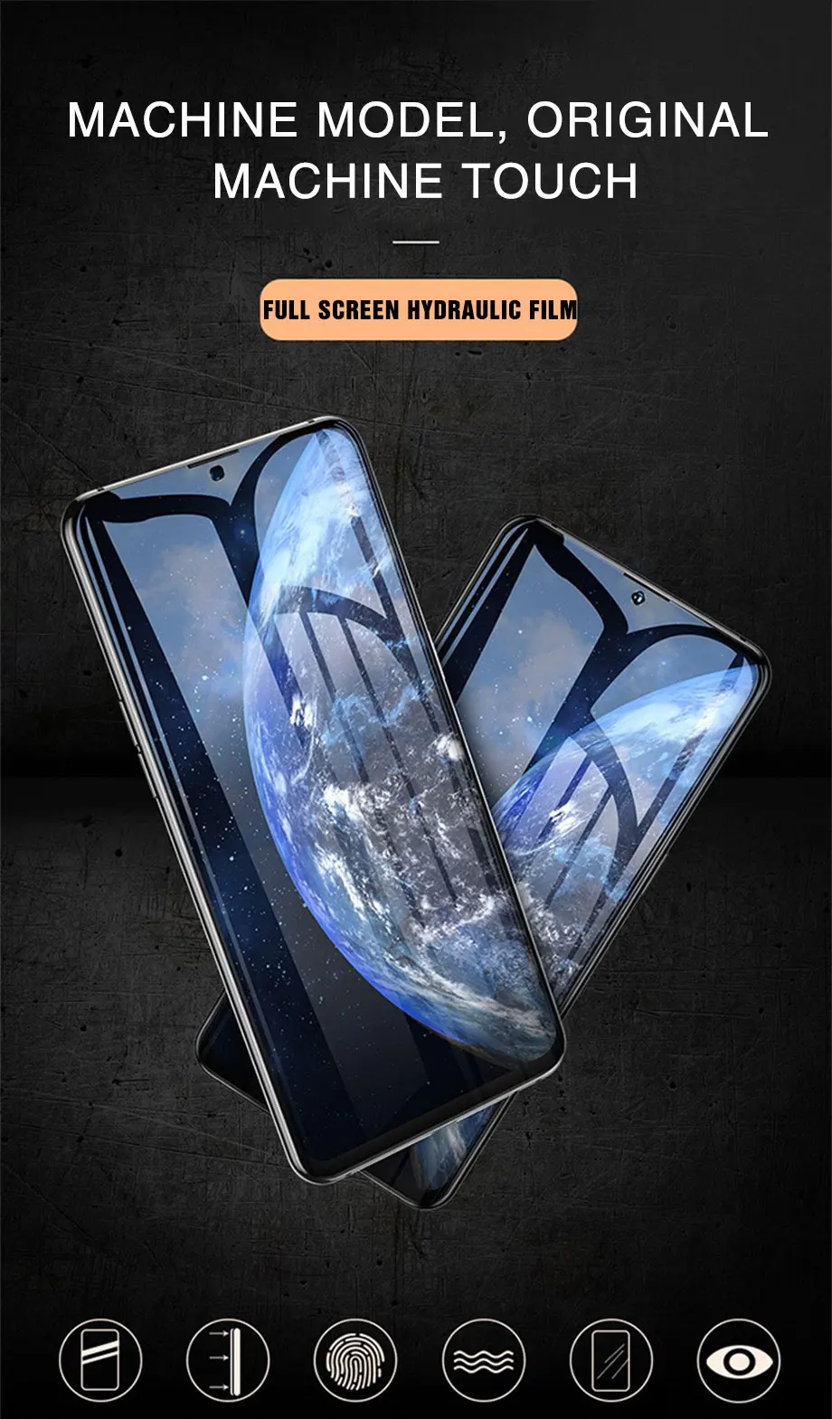 500D полная Защита экрана для samsung galaxy A10 A20 A30 A50 A70 Защитная Гидрогелевая пленка S8 S9 S10 Plus S10e без стекла