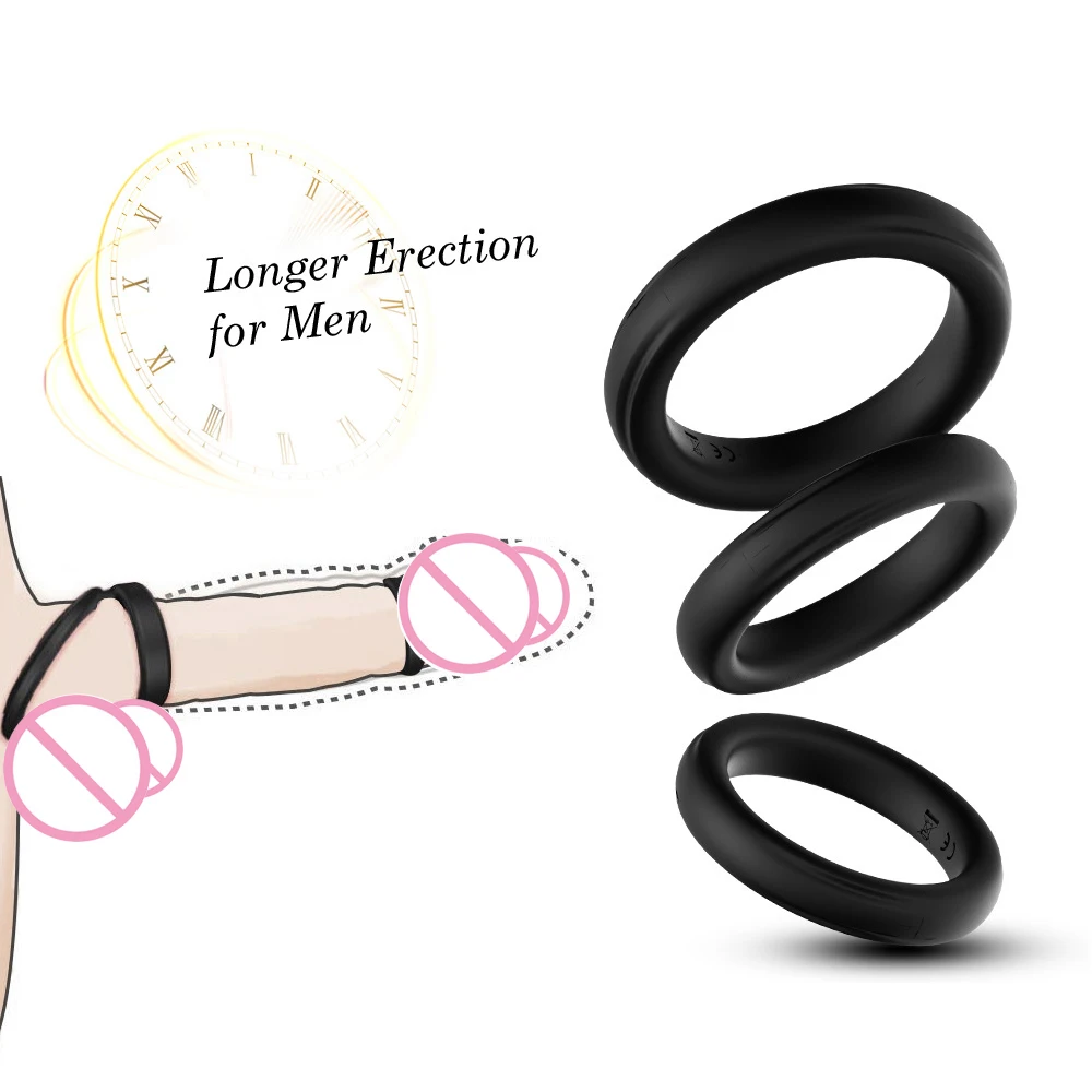 3 шт./компл. силиконовое кольцо для пениса Эрекционные кольца пенис рукав Для