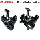 Зум MTB велосипед Задний дисковый тормоз механический суппорт Горный Дорожный велосипед Велоспорт двойная линия потянув Алюминий сплав велосипедов Запчасти