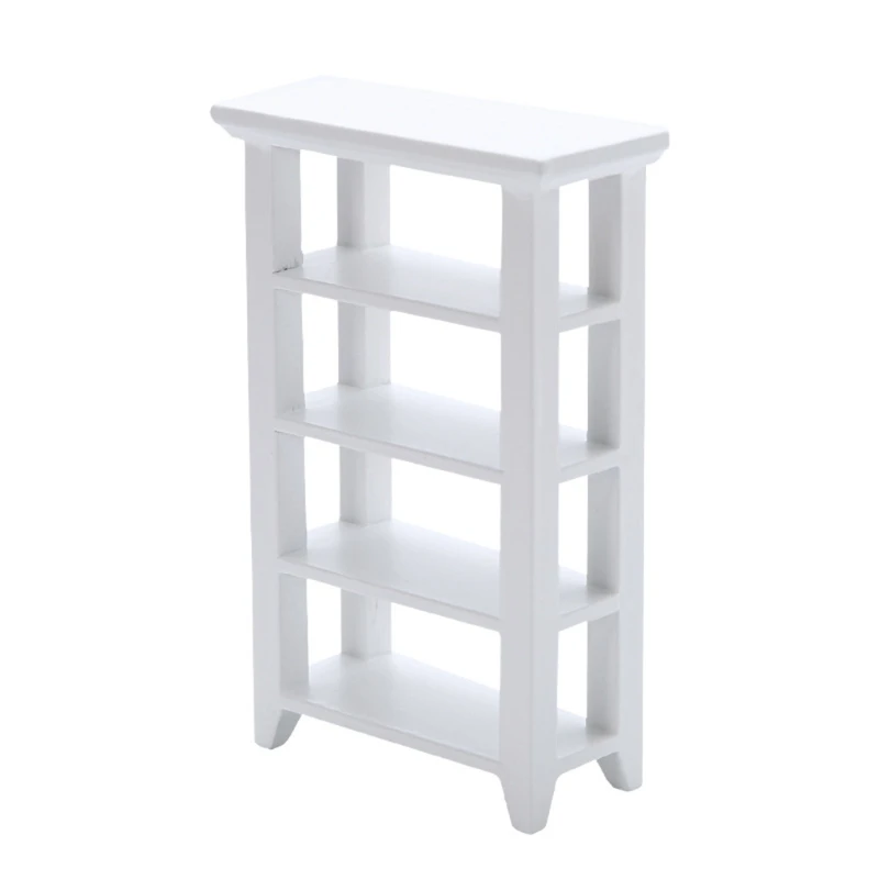 

1:12 Dollhouse Wood Shelf Rack Mini Doll House Furniture Model Kitchen Bathroom Accessories Doll House Decor