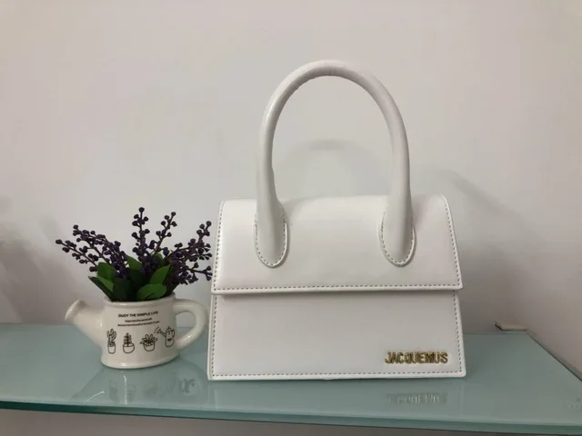 Jacquemus мини маленькая квадратная сумка через плечо, сумка через плечо, посылка, клатч, Женский дизайнерский кошелек, сумки для отдыха, Bolsos Mujer - Цвет: White