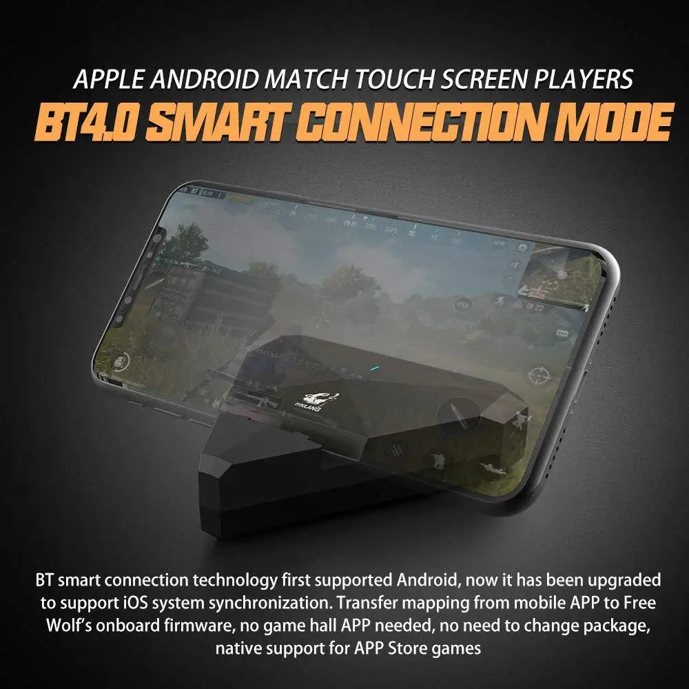 Мобильный геймпад DishyKooker G5 клавиатура мышь игровой конвертер для телефона Android