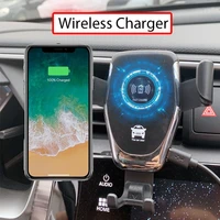 car phone accessories car wireless charger car phone holder car charger wireless 10w qi intelligent infrared air vent mount