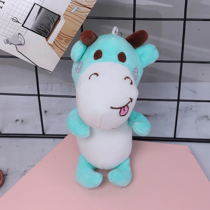 

1Pcs Bull Symbol Of The Year Tongue Cow Plush Toys Doll Pendant Animal Christmas Toy Stuffed For Children 14CM