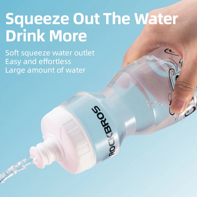 Велосипедная бутылка для воды ROCKBROS ультралегкий портативный пластиковый