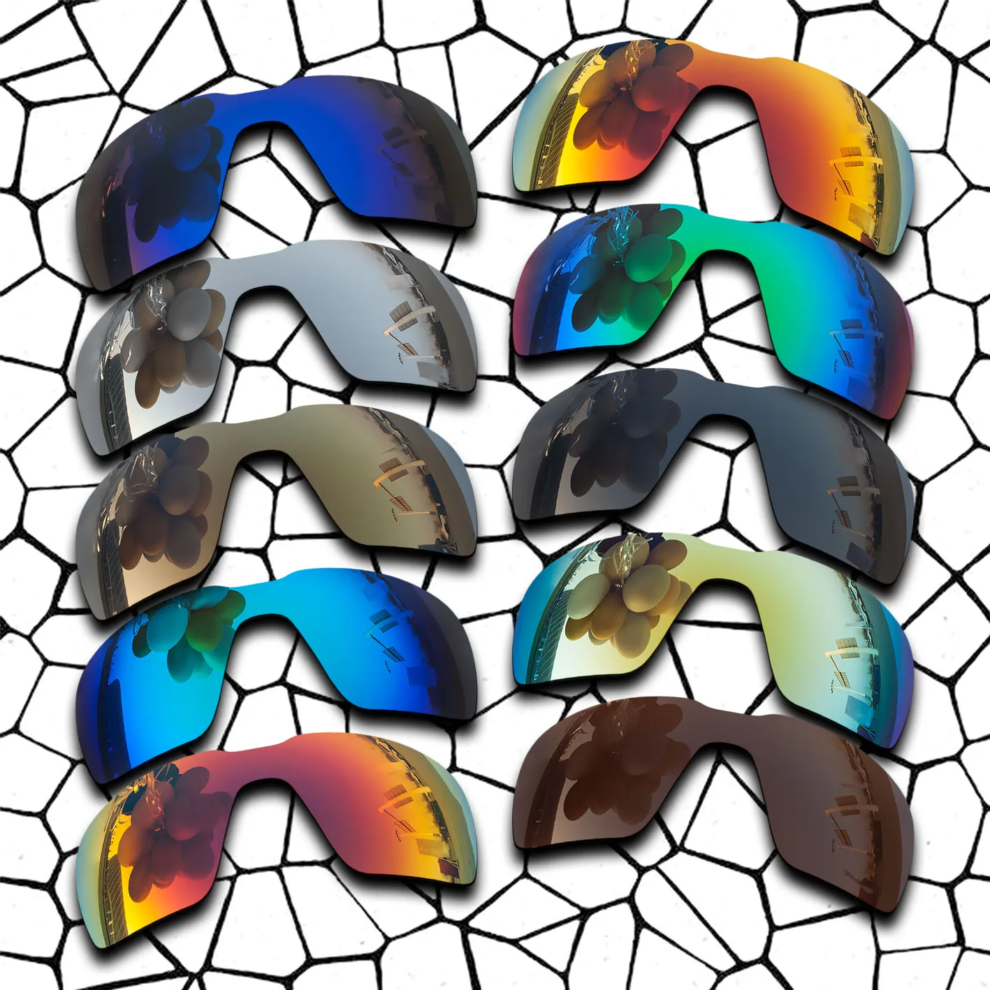 

Polarized Sunglasses Replacement Lenses for-Probation Frame - Sky Blue
