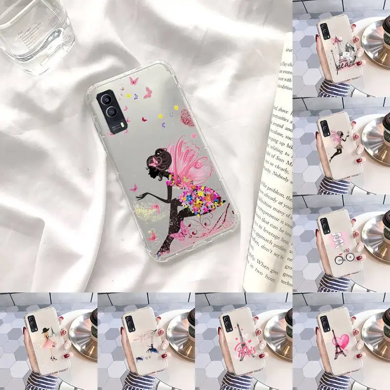 

Eiffel Tower Phone Case Transparent For VIVO Y 97 93 85 81 75 73 71 70 69 67 66 55 53 50 52 51 30 20 19 11 S E Mobile bags