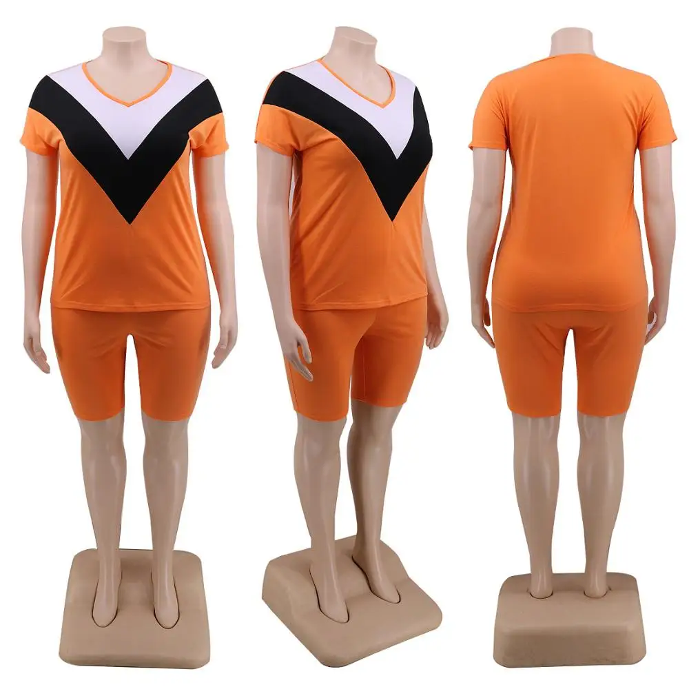 

Women Clothing Sets Summer Shorts Set Women Plus Size 4xl 5xl Oversized Clothes 2020 2 Piece Set Two Piece Short Set for Women