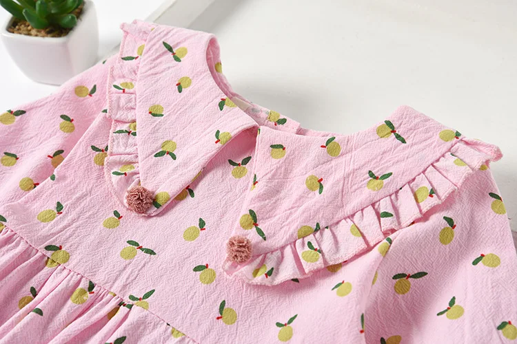 

2020 Fall Baby Girls Dress Kids Dresses For Girls Printed Pattern Birthday Full Sleeve Infant Dress Baby Girl Clothes Vestidos