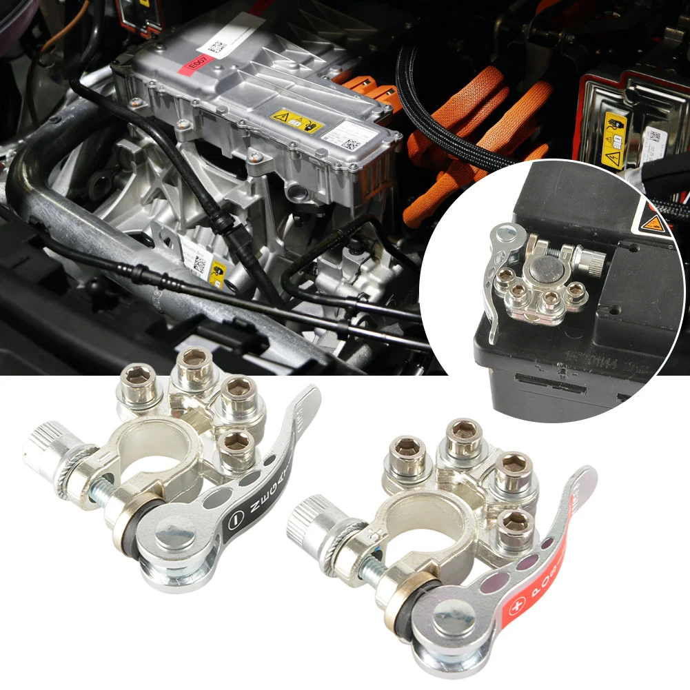 

Car Battery Terminal Connector Toolless Quick Disconnect Positive Negative Terminal Connectors For Boat Race UTV Tractor Truck