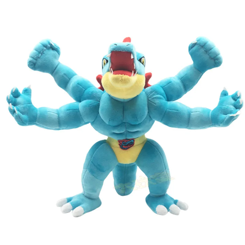 30 см животные плюшевые игрушки Feraligatr кукла синий мультфильм мягкие для детей