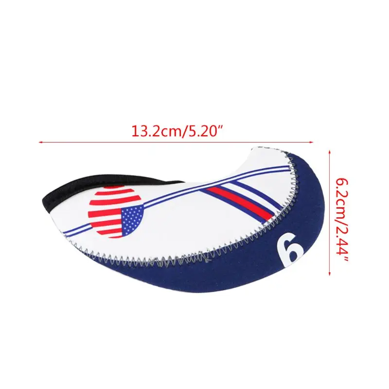 

10Pcs/Set Portable Sport Neoprene Golf Club Head Cover Iron Protective Headcover Drop Shipping