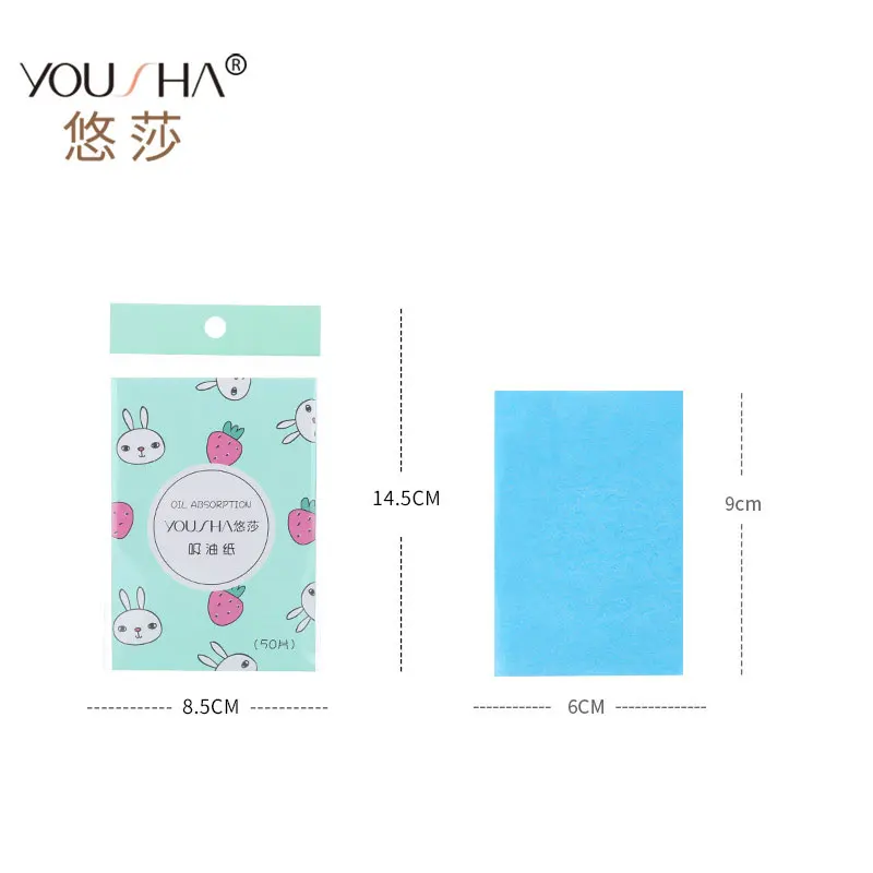 YOUSHA 50pcs face wipes oil blotting sheet makeup tool kit absorbing paper napkin beauty remover Oil Absorbing Sheet | Красота и