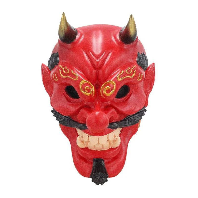 

New Type Japanese Prajna Mask Hannya Mask with Long Nose Oni Devil Mask Halloween Parties Festivals Supplies Cosplay Photo Prop