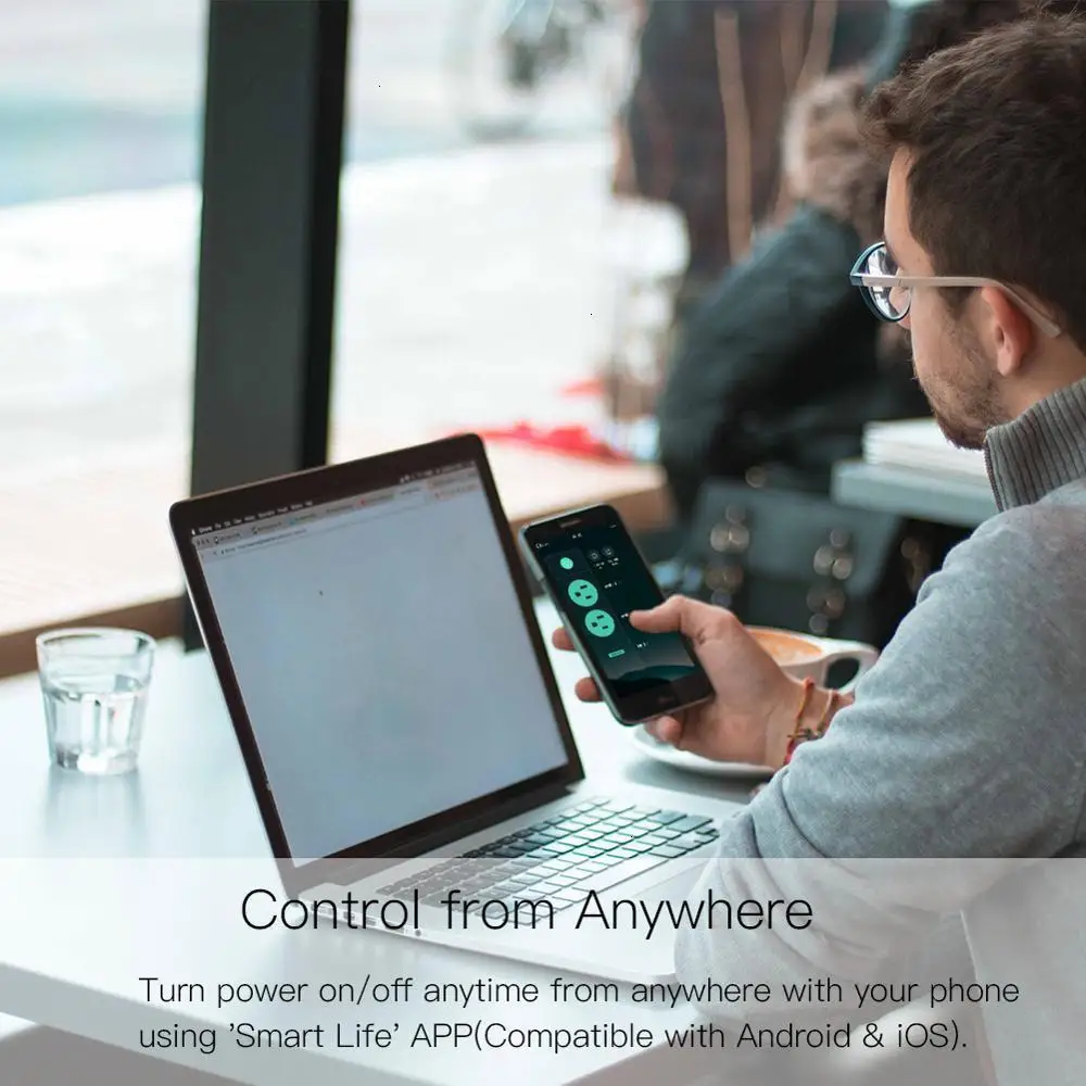 Умная настенная розетка с Wi Fi 2 USB порта|Электрические розетки| |