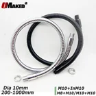 Светодиодный гусиная шея Dia12mm универсальный настольный светильник гибкий держатель светодиодный шланг Chrone Железный Держатель L:200-1000 мм шаг винта 1,0 мм настольные лампы