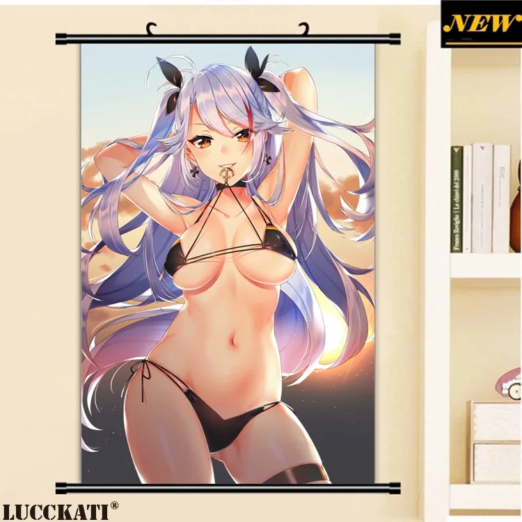 Женский настенный постер Azur Раскрашивание на холсте с ушками животных