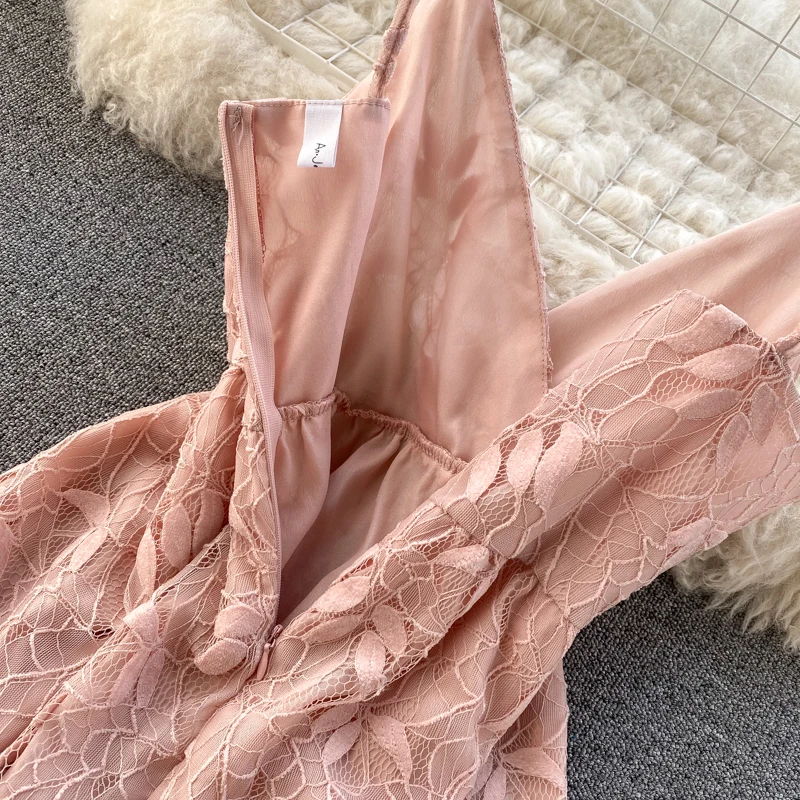 Joinyouth 2020 Новое кружевное платье на бретельках женское сексуальное с v-образным